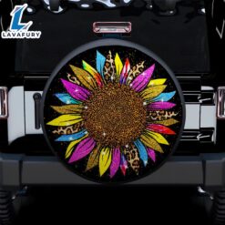 Colorful Sunflower Leopard Car Spare…