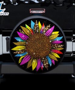 Colorful Sunflower Leopard Car Spare…