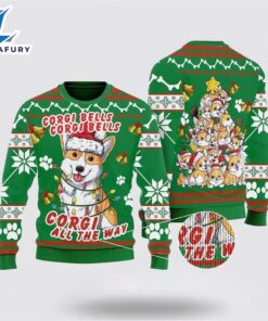 Corgi Dog Bells Christmas Ugly…