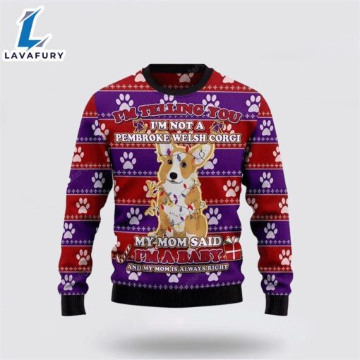 Corgi Dog Ugly Christmas Sweater For Men And Women  Gift Dog Loves