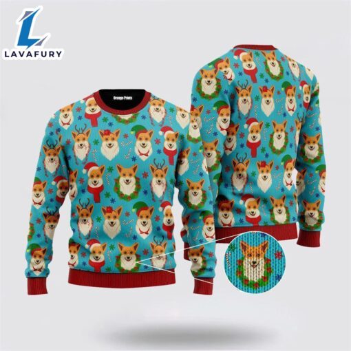 Corgi Snow Dog Christmas Ugly Christmas Sweater For Men And Women  Gift Dog Loves