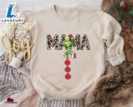 Custom Mama Grinch Sweatshirt  Merry Christmas Shirt