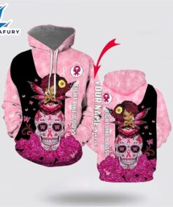 Customized Breast Cancer Rose Skull…