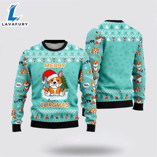 Cute Dog Merry Corgmas Ugly Christmas Sweater For Men And Women  Gift Dog Loves