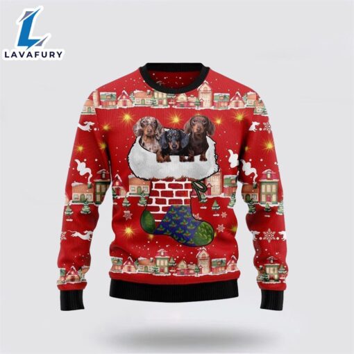 Dachshund Dog Light Up Ugly Christmas Sweater For Men And Women  Gift Dog Loves