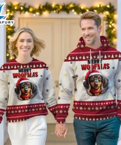 Dachshund Dog Merry Woofmas Christmas…