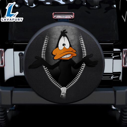 Daffy Duck Zipper Car Spare Tire Covers Gift For Campers