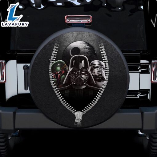 Darth Vader Stormtrooper Boba Fett Death Star Zipper Car Spare Tire Covers Gift For Campers