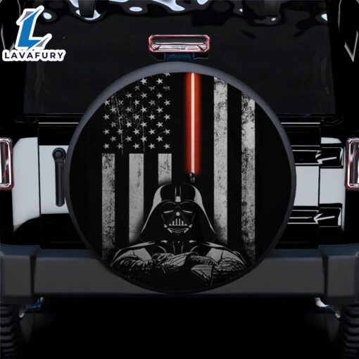 Darth Vader Us American Flag Star Wars Car Spare Tire Covers Gift For Campers