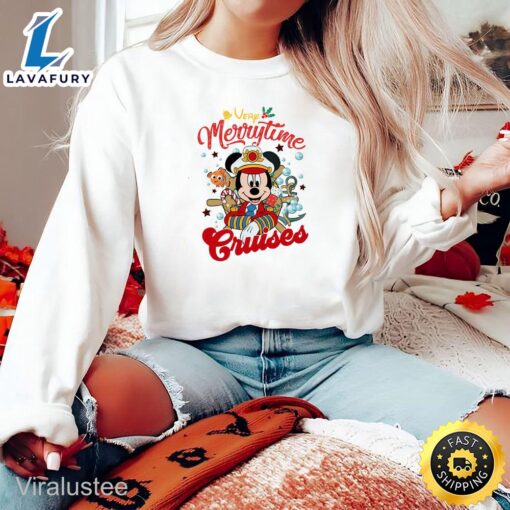 Disney Character Very Merrytime Cruises Sweatshirt  Merry Christmas Shirt