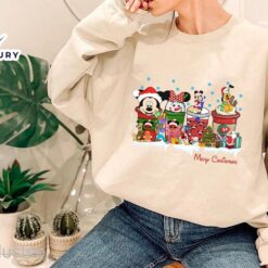 Disney Christmas Coffee Shirt Merry…