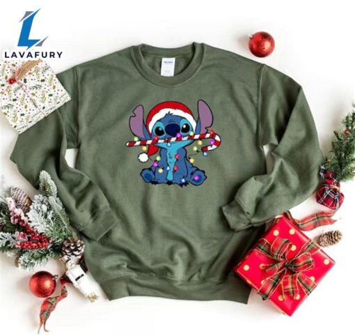 Disney Stich Sweatshirt, Stitch Christmas Shirts, Christmas Shirt, Stitch Shirt, Cute christmas gift for kids, Stitch Disney Tees