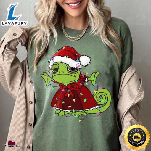 Disney Tangled Rapunzel Princess Pascal Shirt  Merry Christmas Shirt