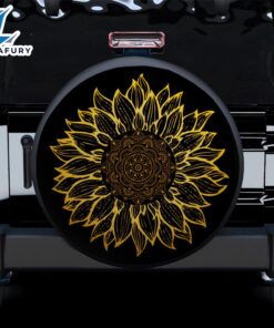 Drawing Sunflower Mandala Car Spare…