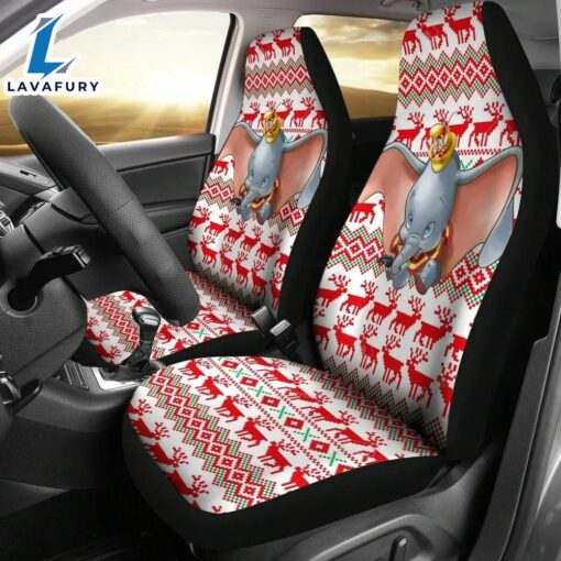 Dumbo Elephant Reindeer Christmas Car Seat Covers  Car Decor