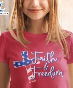 Faith And Freedom Jesus Cross…