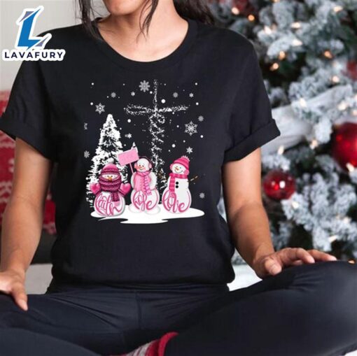 Faith Hope Love Jesus Snowman Christmas – Christ Shirt