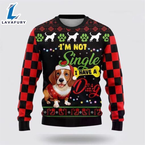 Funny Beagle Dog Ugly Christmas Sweater For Men And Women  Gift Dog Loves