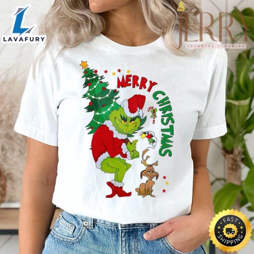 Funny Grinch Merry Christmas T Shirt, Best Family Christmas Gifts  Merry Christmas Shirt