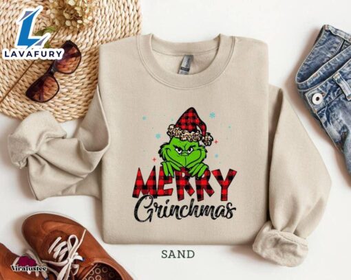 Funny Merry Grinchmas Sweatshirt, Xmas Gift For Your Family  Merry Christmas Shirt