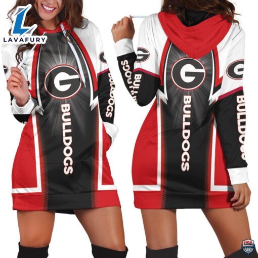 Georgia Bulldogs NCAA 3D Hoodie Dress