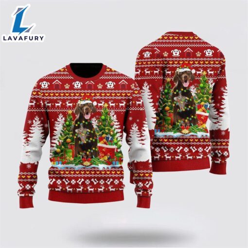 German Shorthaired Dog Ugly Christmas Sweater For Men And Women  Gift Dog Loves