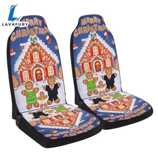 Gingerbread Merry Christmas Seat Cover Cars Car Decor