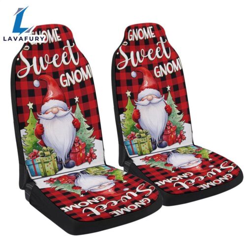 Gnome Sweet Gnome Christmas Seat Cover Cars Car Decor