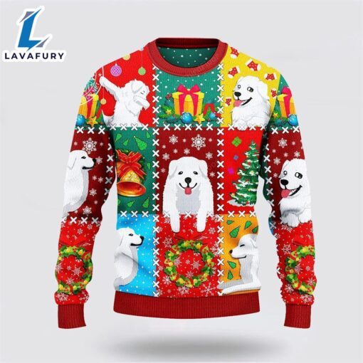 Great Pyrenees Dog Lovers Christmas Wishes All Over Ugly Christmas Sweater For Men And Women  Gift Dog Loves