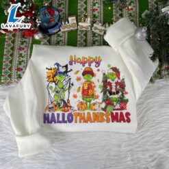 Grinch Happy Hallothanksmas Sweatshirt