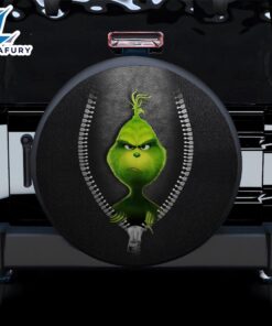 Grinch Zipper Car Spare Tire Gift For Campers