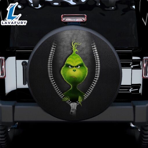 Grinch Zipper Car Spare Tire Gift For Campers