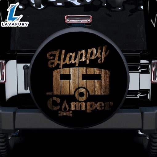 Happy Camper Car Spare Tire Covers Gift For Campers