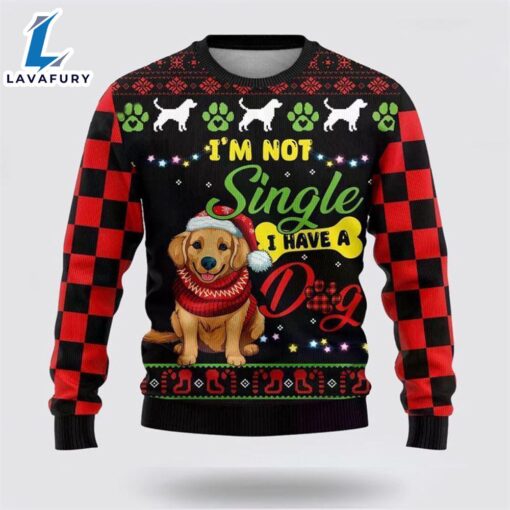 Happy Golden Dog Ugly Christmas Sweater For Men And Women  Gift Dog Loves