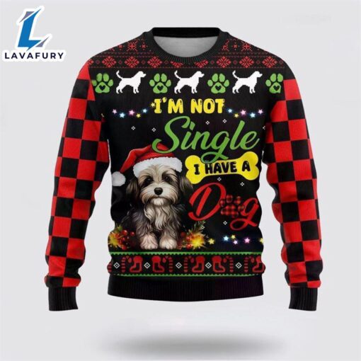 Happy Havanese Dog Ugly Christmas Sweater For Men And Women  Gift Dog Loves