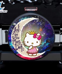 Hello Kitty Love You To The Moon Galaxy Spare Tire Covers Gift For Campers