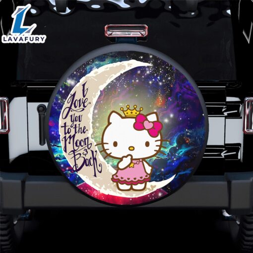 Hello Kitty Love You To The Moon Galaxy Spare Tire Covers Gift For Campers