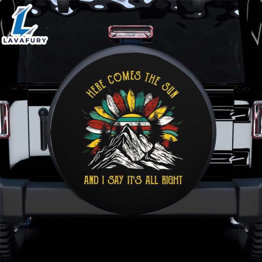 Here Comes The Sun Spare Tire Covers Gift For Campers