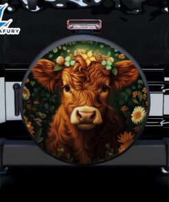 Highland Cow Flower Car Spare…