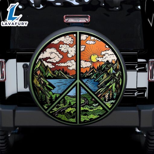 Hippie Forest Car Spare Tire Covers Gift For Campers