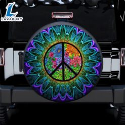 Hippie Rainbow Colorful Sunflower Car…