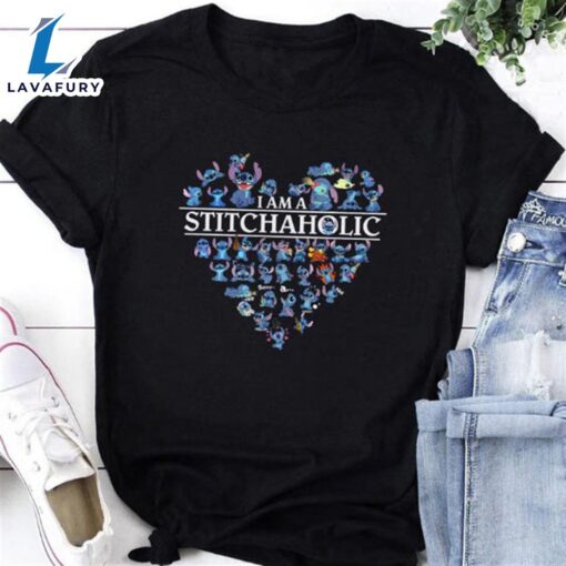 I Am A Stitchaholic Shirt, Cute Stitch Shirt, Funny Stitch Shirt, Disney Shirts, Lilo and Stitch Shirt