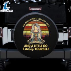 I’m Mostly Light Love Peace And A Little Spare Tire Covers Gift For Campers