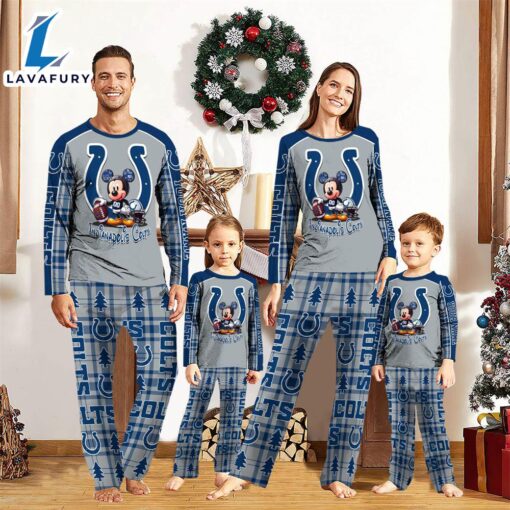 Indianapolis Colts Pajamas Personalized Your Name NFL And Mickey Mouse Pajamas  Gift For Christmas