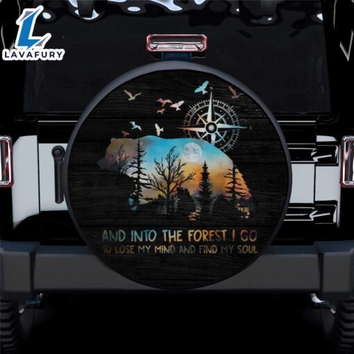 Into The Forest I Go To Lose Car Spare Tire Cover Gift For Campers