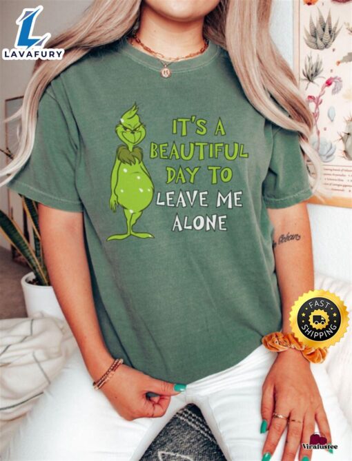 It’s A Beautiful Day To Leave Me Alone  Merry Christmas Shirt