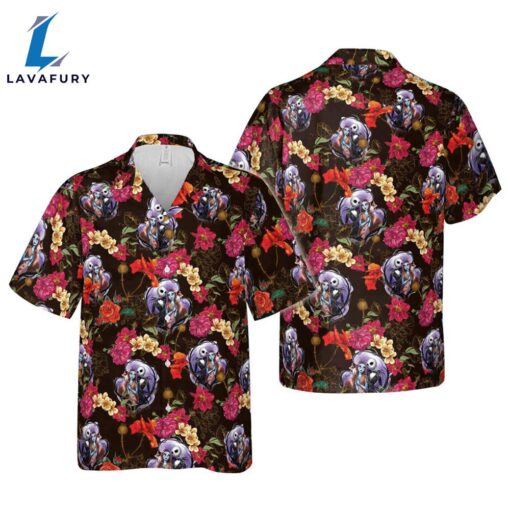 Jack And Sally Flower Hawaiian Shirt