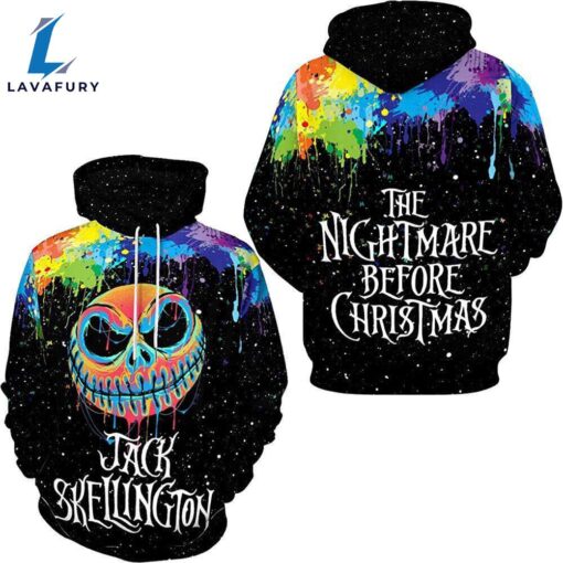 Jack Skelington Colorful Hoodie