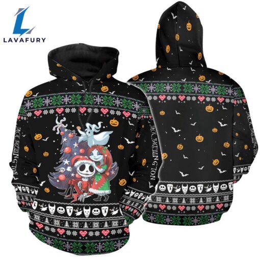 Jack Skellington And Sally Christmas Hoodie