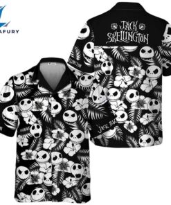 Jack Skellington Black White Floral…